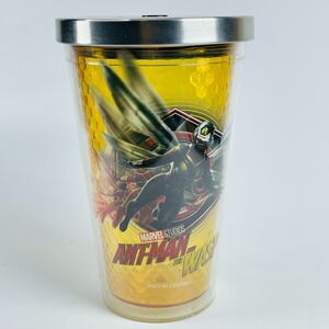 Marvel Ant-Man and The Wasp Movie 2018 Cinema Cup Tumbler Metal Screw Lid 6.5"
